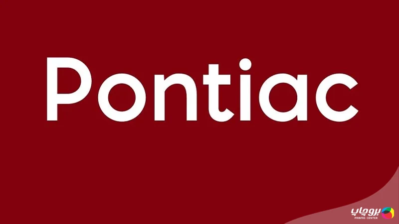فونت Pontiac برای بروشور