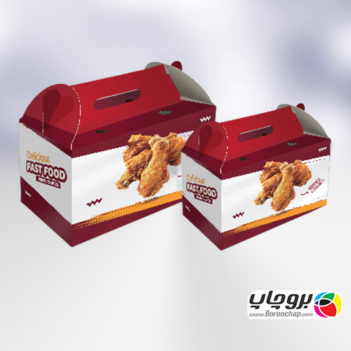 جعبه سوخاری دسته دار با سلفون براق