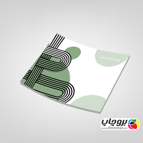 زیر بشقابی تحریر 80 گرم دو رنگ